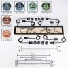 Koyoto Suspension, Boule lumineuse, Suspension Écru, Noir, 8 lumières