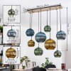 Koyoto Suspension, Boule lumineuse, Suspension Écru, Noir, 8 lumières