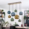 Koyoto Suspension, Boule lumineuse, Suspension Écru, Noir, 8 lumières
