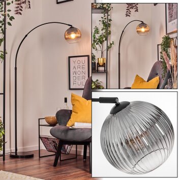 Koyoto Lampadaire Noir, 1 lumière