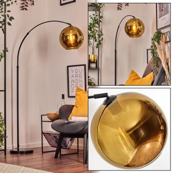 Koyoto Lampadaire Noir, 1 lumière