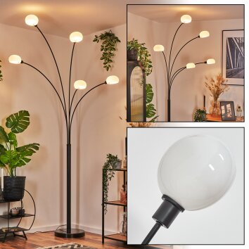 Nikkala Lampadaire Noir, 5 lumières