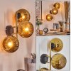 Koyoto Boule lumineuse, Applique murale Or, Noir, 3 lumières