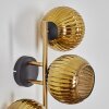 Koyoto Boule lumineuse, Applique murale Or, Noir, 3 lumières