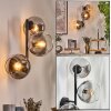 Koyoto Boule lumineuse, Applique murale Clair, Fumé, 3 lumières