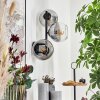 Koyoto Boule lumineuse, Applique murale Clair, Fumé, 3 lumières