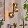 Koyoto Boule lumineuse, Applique murale Clair, Fumé, 3 lumières