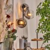 Koyoto Boule lumineuse, Applique murale Clair, Fumé, 3 lumières