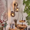 Koyoto Boule lumineuse, Applique murale Clair, Fumé, 3 lumières