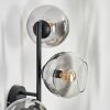 Koyoto Boule lumineuse, Applique murale Clair, Fumé, 3 lumières