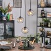 Koyoto Suspension, Boule lumineuse, Suspension grappe 30 cm Ambre, Clair, 3 lumières