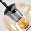 Koyoto Suspension, Boule lumineuse, Suspension grappe 30 cm Ambre, Clair, 3 lumières