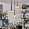 Koyoto Suspension, Boule lumineuse, Suspension grappe 30 cm Clair, 3 lumières