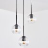 Koyoto Suspension, Boule lumineuse, Suspension grappe 30 cm Clair, 3 lumières