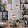 Koyoto Suspension, Boule lumineuse, Suspension grappe 30 cm Ambre, Clair, 3 lumières