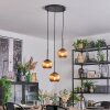 Koyoto Suspension, Boule lumineuse, Suspension grappe Cuivré, 3 lumières
