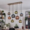 Koyoto Suspension, Boule lumineuse, Suspension Écru, Noir, 8 lumières
