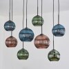 Koyoto Suspension, Boule lumineuse, Suspension Écru, Noir, 8 lumières