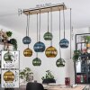 Koyoto Suspension, Boule lumineuse, Suspension Écru, Noir, 8 lumières