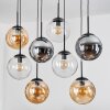 Gastor Suspension, Boule lumineuse, Suspension Ambre, Clair, Fumé, 8 lumières