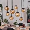 Gastor Suspension, Boule lumineuse, Suspension Ambre, 8 lumières