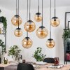 Gastor Suspension, Boule lumineuse, Suspension Ambre, 8 lumières