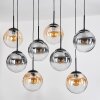 Gastor Suspension, Boule lumineuse, Suspension Ambre, Clair, Fumé, 8 lumières