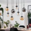 Gastor Suspension, Boule lumineuse, Suspension Ambre, Clair, Fumé, 8 lumières