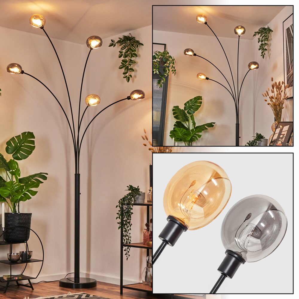 Nikkala Lampadaire Noir, 5 lumières main product photo