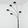 Nikkala Lampadaire Chrome, Noir, 5 lumières