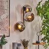 Koyoto Boule lumineuse, Applique murale Chrome, Fumé, 3 lumières