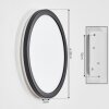 Qadir Lampe murale d´extérieur, Plafonnier LED Blanc, 1 lumière