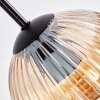 Koyoto Suspension, Boule lumineuse, Suspension grappe 30 cm Ambre, 3 lumières