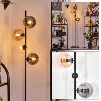 Gastor Lampadaire 34 cm Ambre, Clair, Fumé, 4 lumières