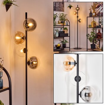 Gastor Lampadaire 34 cm Ambre, Clair, Fumé, 4 lumières