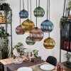 Koyoto Suspension, Boule lumineuse, Suspension Écru, Noir, 8 lumières