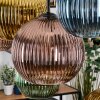 Koyoto Suspension, Boule lumineuse, Suspension Écru, Noir, 8 lumières