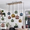 Koyoto Suspension, Boule lumineuse, Suspension Écru, Noir, 8 lumières