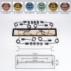 Koyoto Suspension, Boule lumineuse, Suspension Écru, Noir, 8 lumières