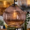 Koyoto Suspension, Boule lumineuse, Suspension Écru, Noir, 8 lumières