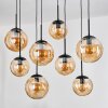Gastor Suspension, Boule lumineuse, Suspension Ambre, 8 lumières