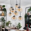 Gastor Suspension, Boule lumineuse, Suspension Ambre, Clair, 8 lumières