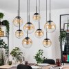 Gastor Suspension, Boule lumineuse, Suspension Ambre, Clair, 8 lumières