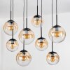 Gastor Suspension, Boule lumineuse, Suspension Ambre, Clair, 8 lumières