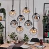 Gastor Suspension, Boule lumineuse, Suspension Ambre, Clair, Fumé, 8 lumières