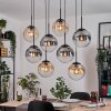 Gastor Suspension, Boule lumineuse, Suspension Ambre, Clair, Fumé, 8 lumières