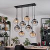 Gastor Suspension, Boule lumineuse, Suspension Ambre, Clair, Fumé, 8 lumières