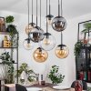 Gastor Suspension, Boule lumineuse, Suspension Ambre, Clair, Fumé, 8 lumières