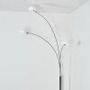 Nikkala Lampadaire Chrome, Blanc, 3 lumières