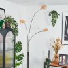 Nikkala Lampadaire Chrome, Blanc, 3 lumières